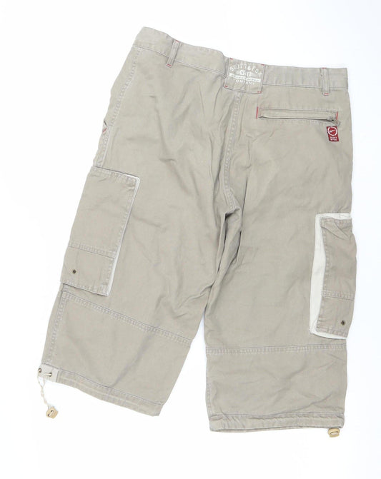 Scott & Fox Men's Beige Cargo Shorts M Cotton Outdoor Style