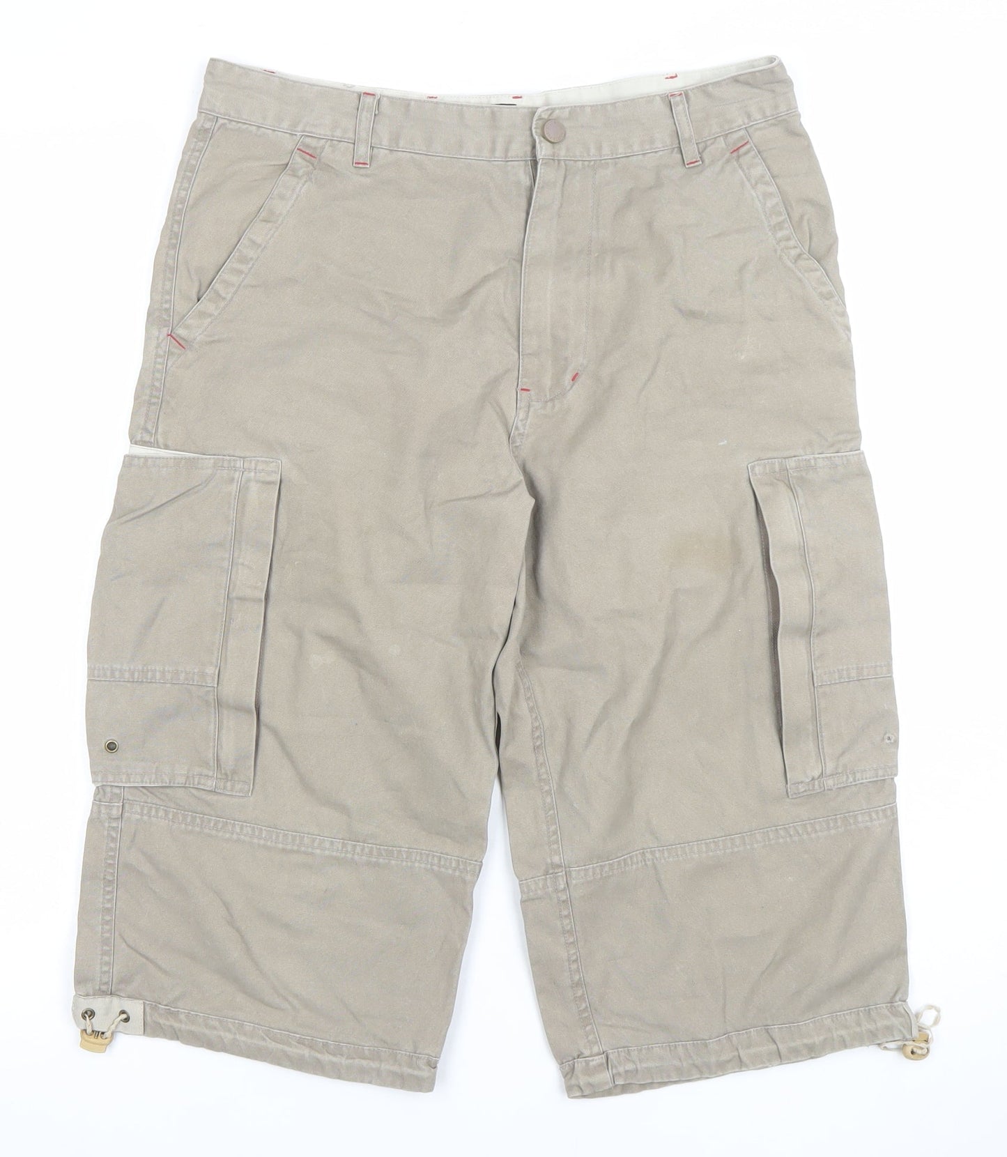 Scott & Fox Men's Beige Cargo Shorts M Cotton Outdoor Style
