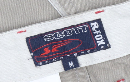 Scott & Fox Men's Beige Cargo Shorts M Cotton Outdoor Style