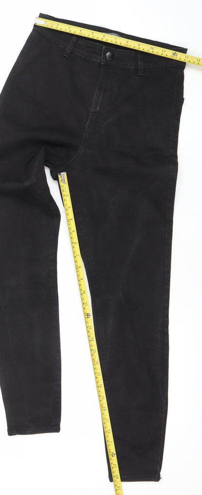 Denim Co. Womens Black Skinny Jeans Size 12 Slim Fit Mid Rise