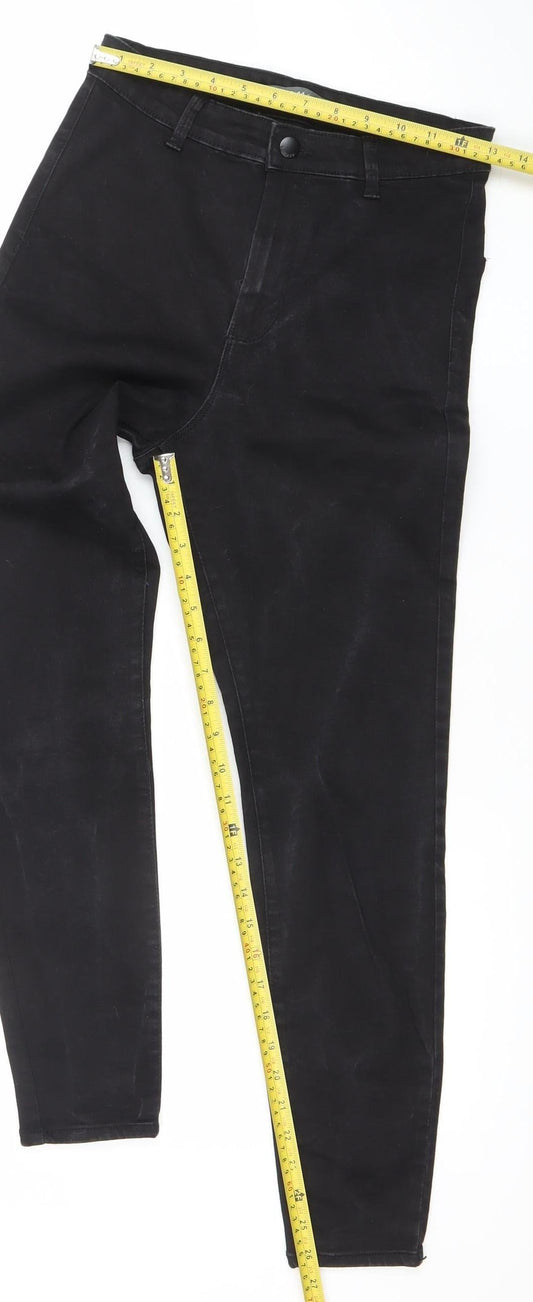 Denim Co. Womens Black Skinny Jeans Size 12 Slim Fit Mid Rise