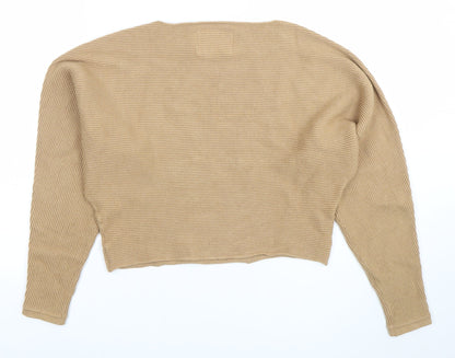 Womens UK Size XS Abercrombie & Fitch Beige Pullover Jumper