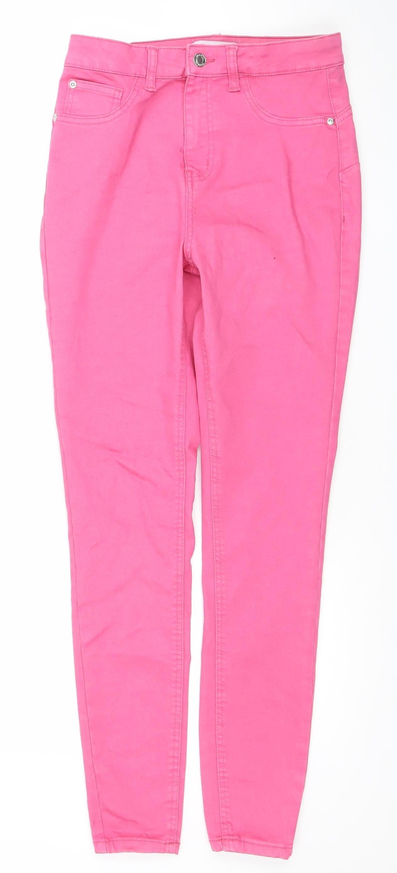 Primark Womens Pink Skinny Jeans Size 10 Slim Fit Denim Co