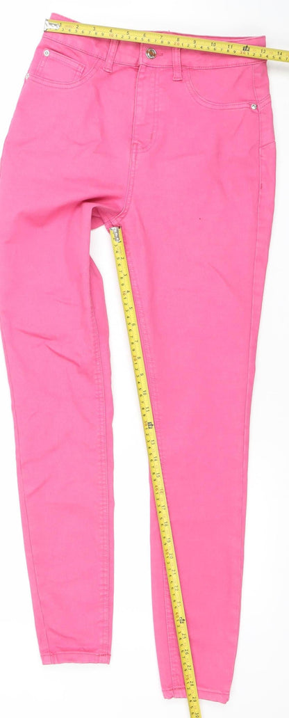 Primark Womens Pink Skinny Jeans Size 10 Slim Fit Denim Co