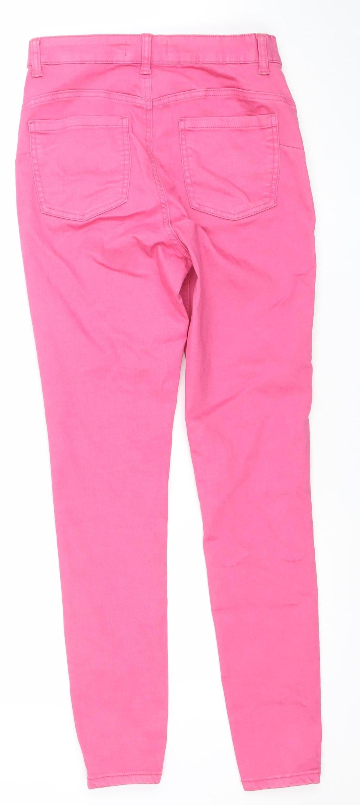 Primark Womens Pink Skinny Jeans Size 10 Slim Fit Denim Co