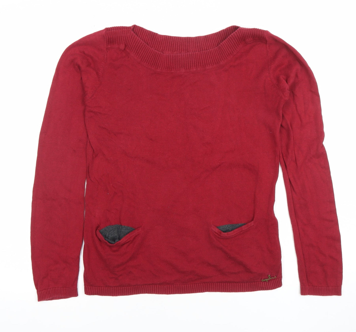 Womens UK Size L Only Red Basic Blouse