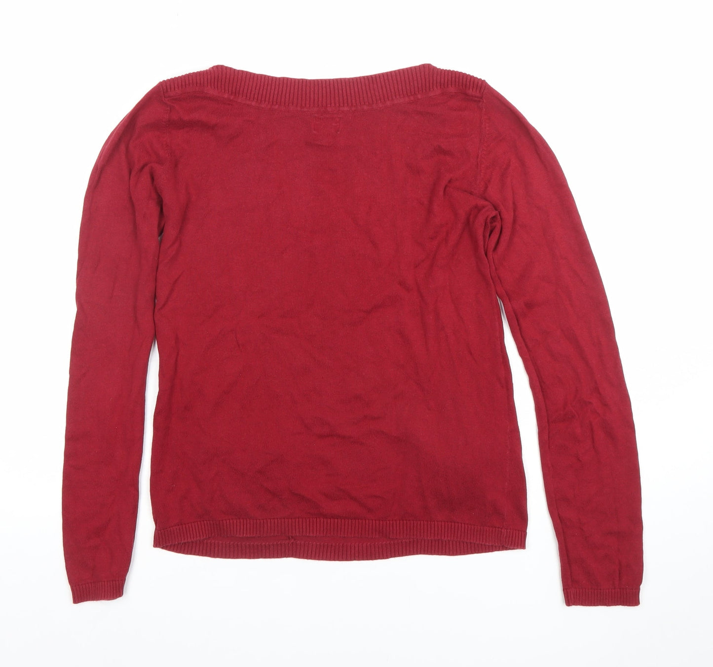 Womens UK Size L Only Red Basic Blouse