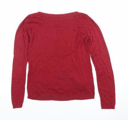Womens UK Size L Only Red Basic Blouse