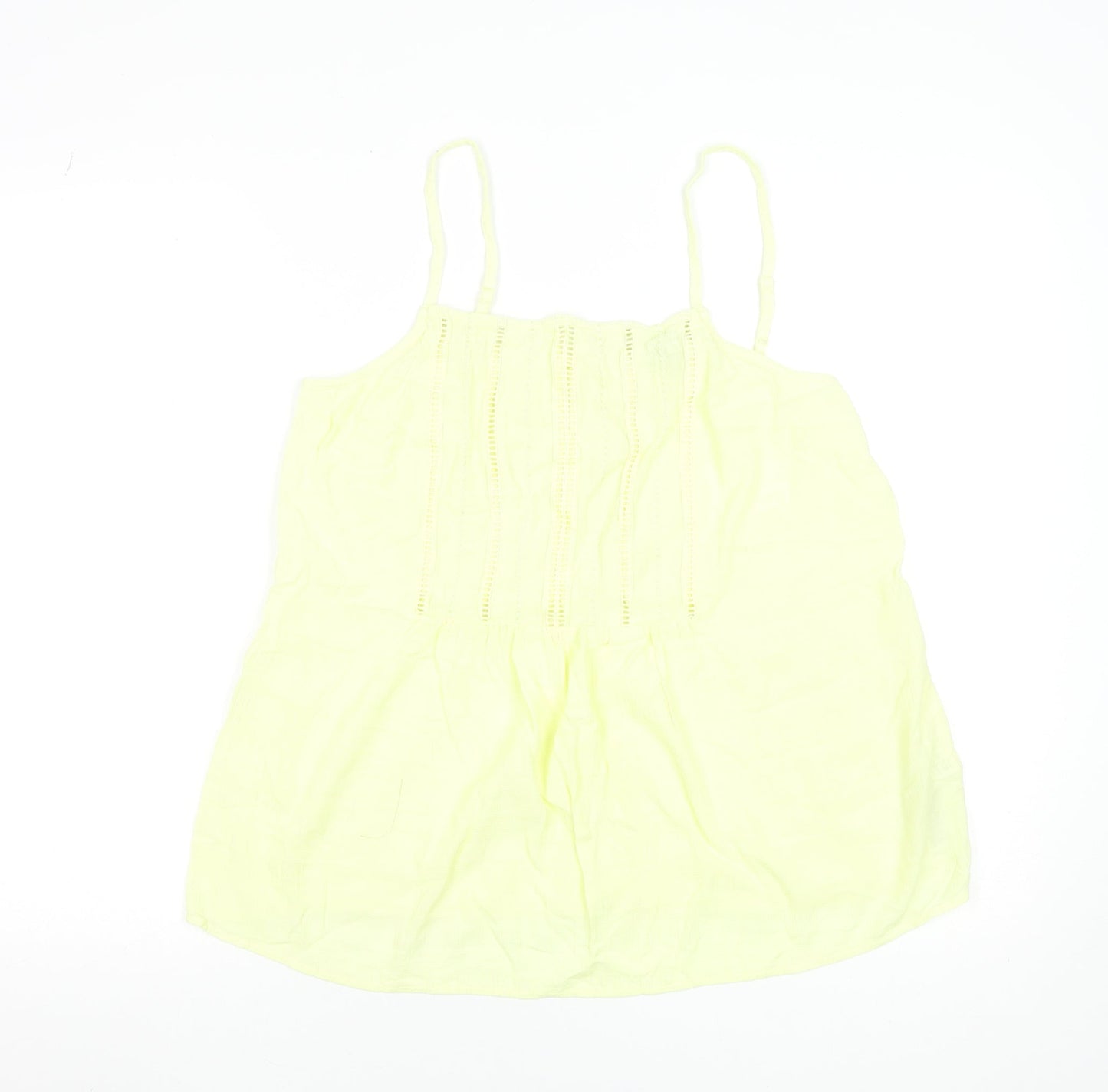 Womens UK Size 12 Marks and Spencer Yellow Camisole Tank