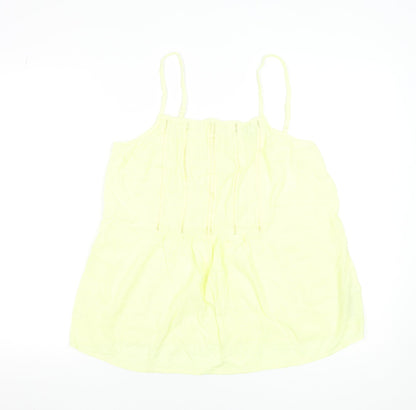 Womens UK Size 12 Marks and Spencer Yellow Camisole Tank