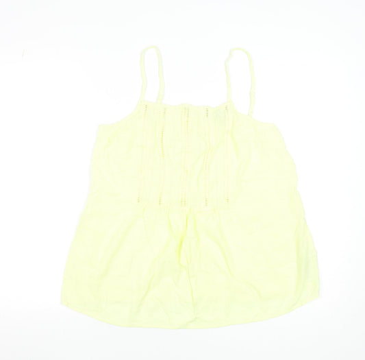 Womens UK Size 12 Marks and Spencer Yellow Camisole Tank