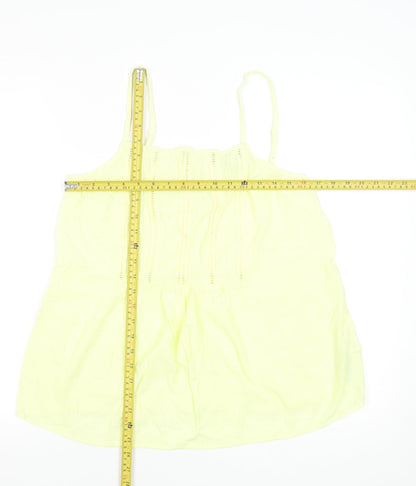Womens UK Size 12 Marks and Spencer Yellow Camisole Tank