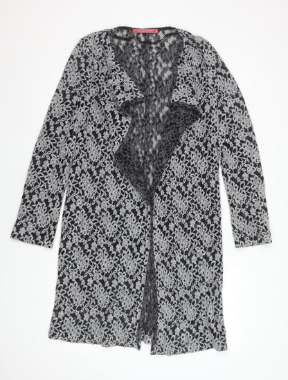 Womens UK Size 12 Evelin Brandt Berlin Grey Cardigan Jumper