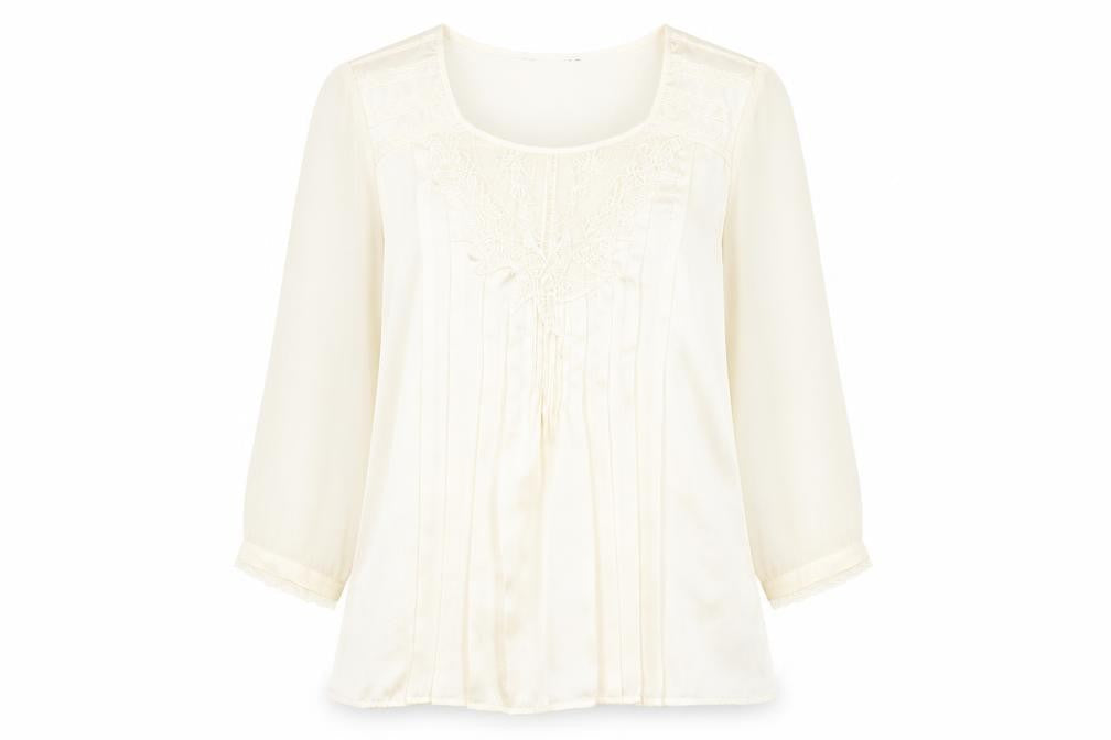 Womens UK Size 16 Savida Ivory Tunic Blouse