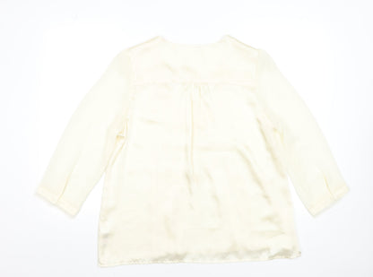 Womens UK Size 16 Savida Ivory Tunic Blouse