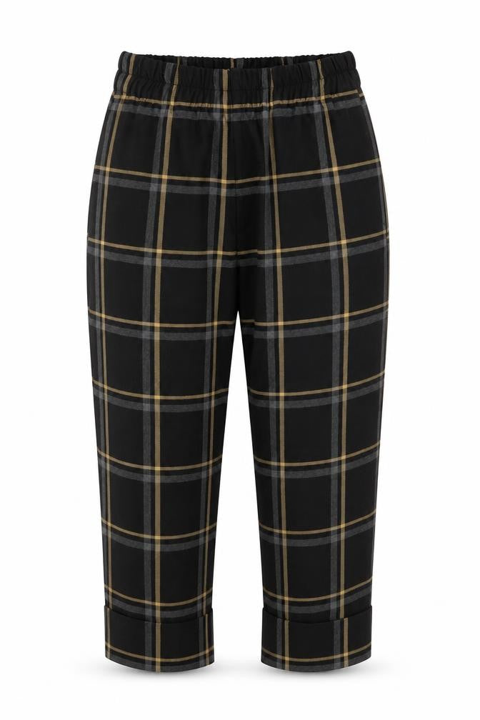 Womens UK Size S Zara Regular Fit Cropped Black Trousers