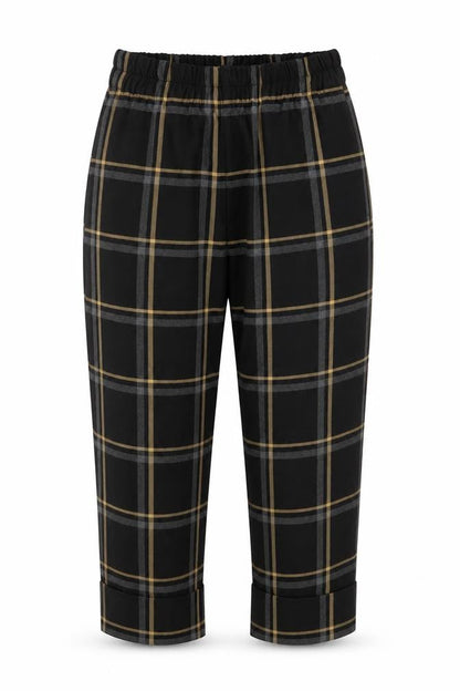 Womens UK Size S Zara Regular Fit Cropped Black Trousers