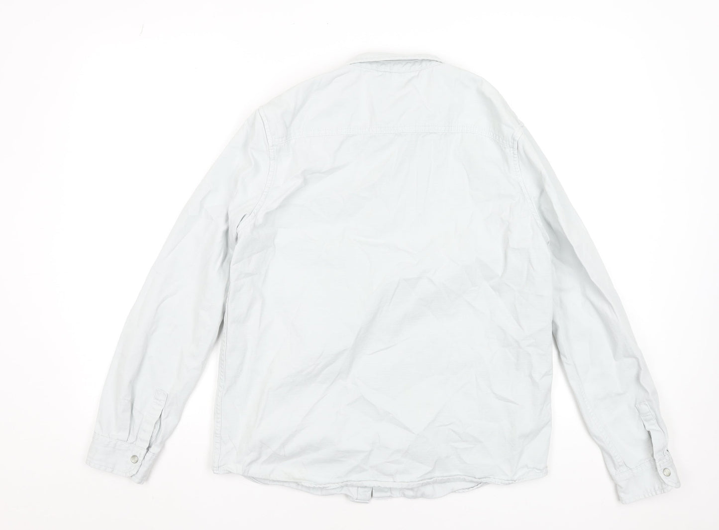 Boys UK Size 14-15 Years Marks and Spencer Grey Basic Button-Up