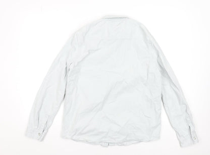 Boys UK Size 14-15 Years Marks and Spencer Grey Basic Button-Up