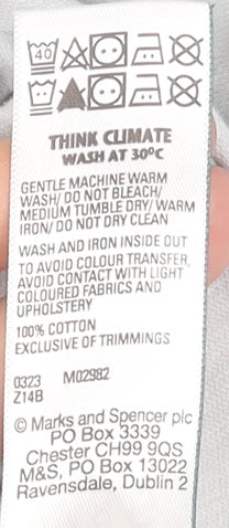 Boys UK Size 14-15 Years Marks and Spencer Grey Basic Button-Up