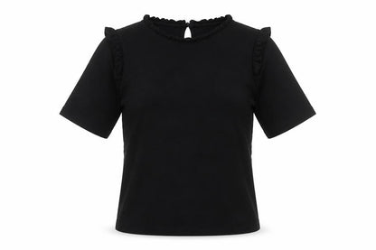 Womens UK Size S b.young Black Basic Blouse