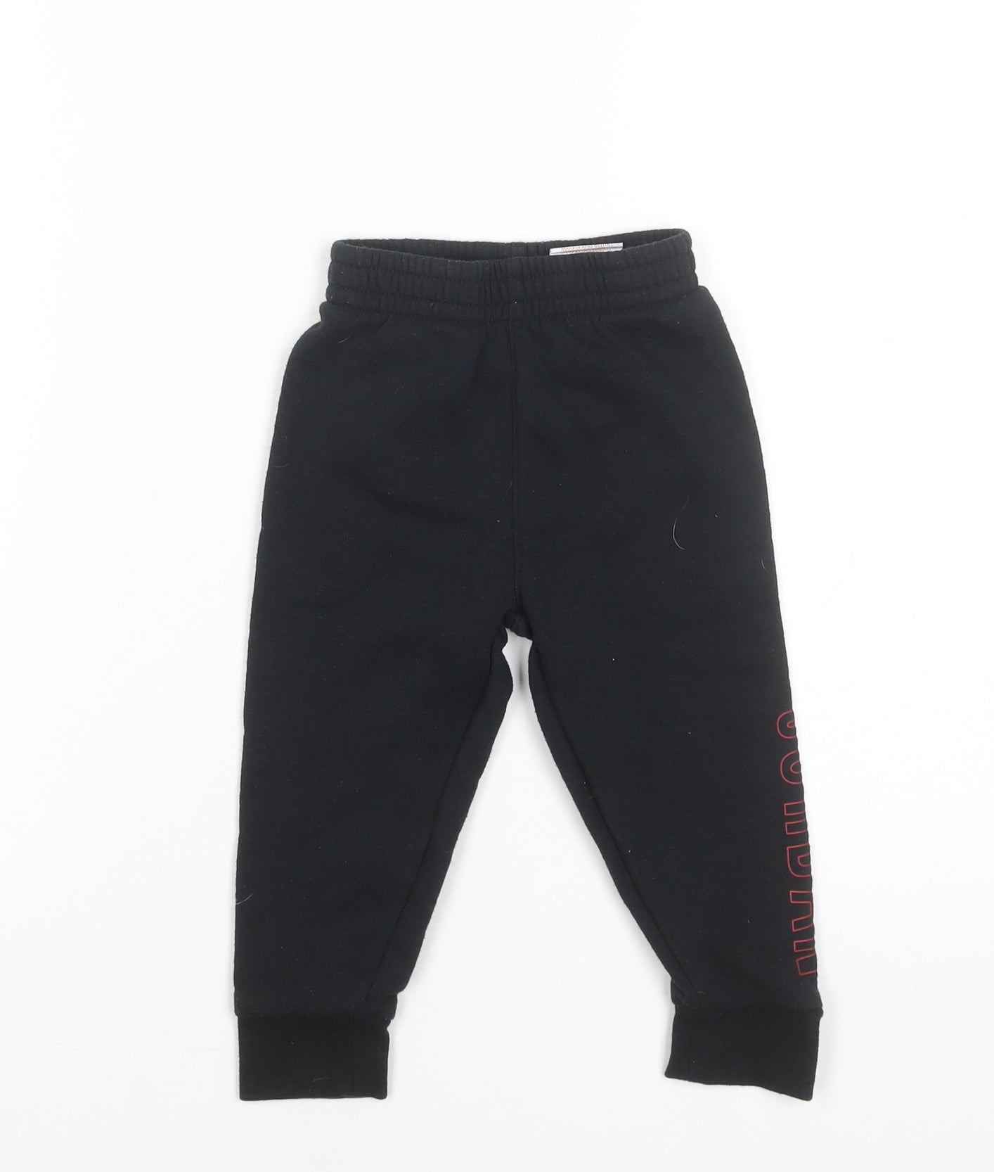Boys UK Size 2 Years Jordan Regular Fit Jogger Black Trousers