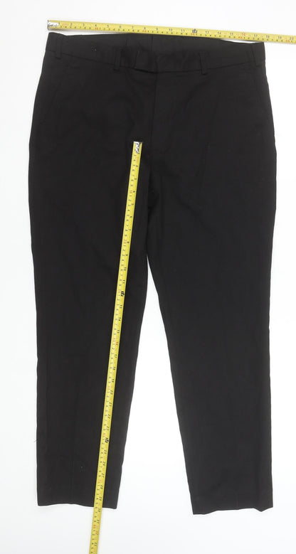 Dunnes Stores Men's Black Regular Fit Chino Trousers 36W 29L
