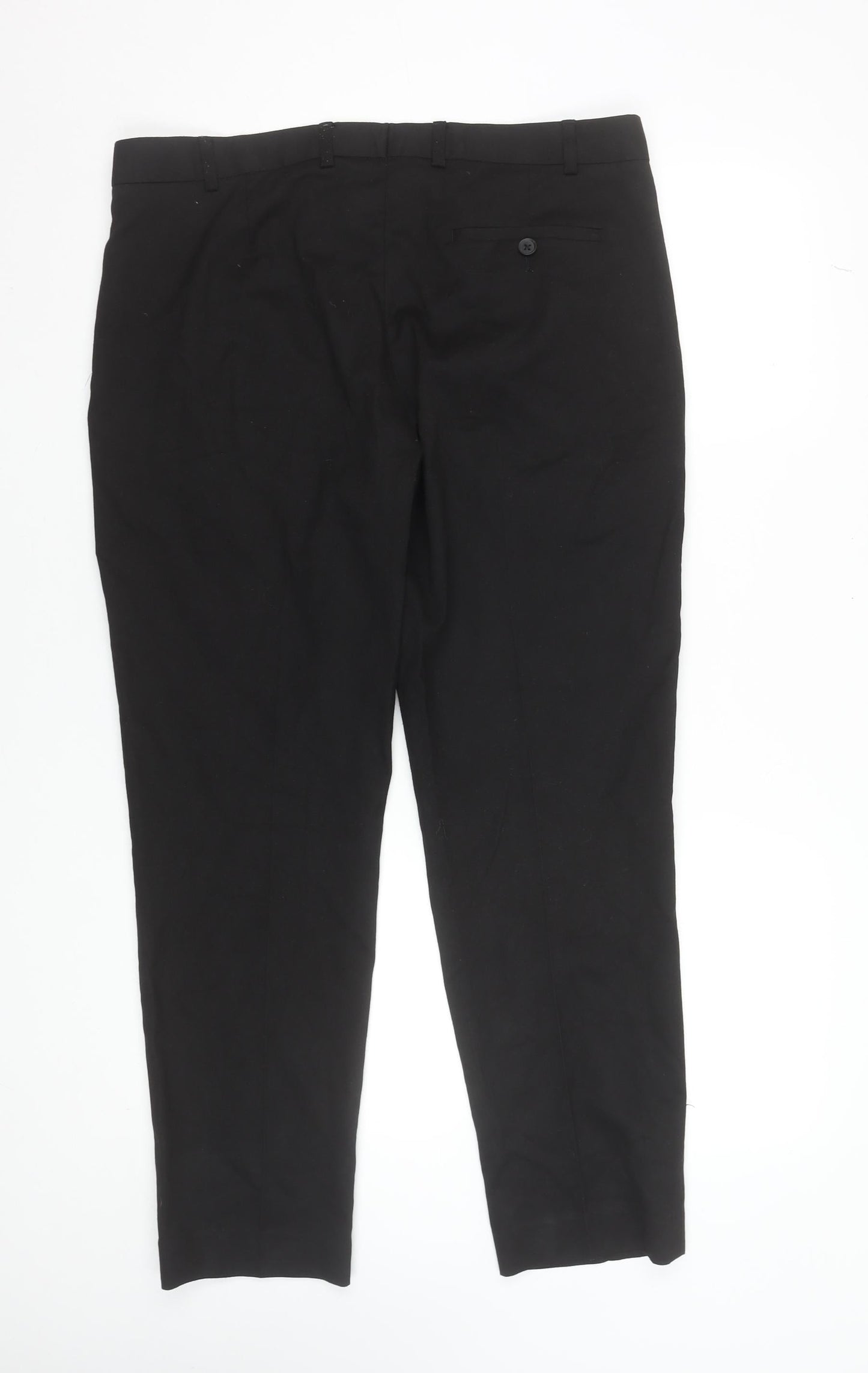 Dunnes Stores Men's Black Regular Fit Chino Trousers 36W 29L