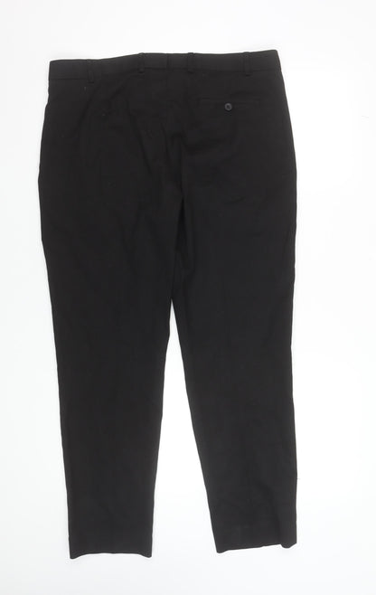 Dunnes Stores Men's Black Regular Fit Chino Trousers 36W 29L