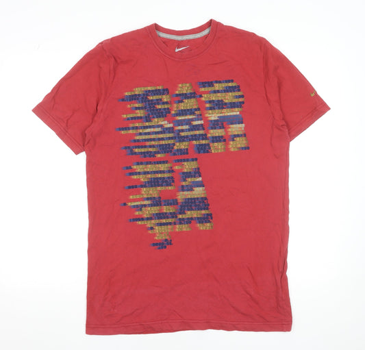Mens UK Size L Nike Red  T-Shirt