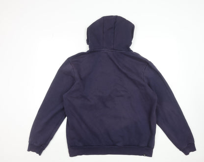 Mens UK Size L PUMA Blue Pullover Hoodie