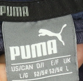 Mens UK Size L PUMA Blue Pullover Hoodie