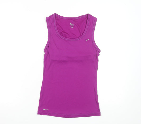 Nike Women's Purple Dri-FIT XS Tank Top Stretch Sportswear