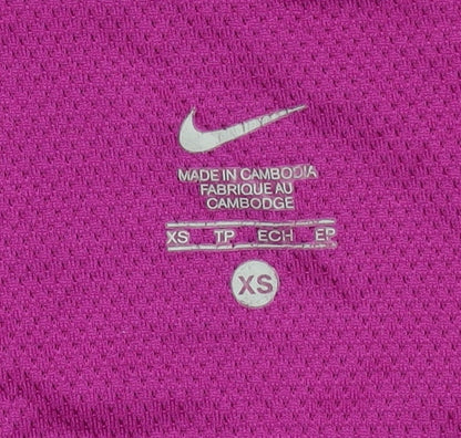 Nike Women's Purple Dri-FIT XS Tank Top Stretch Sportswear
