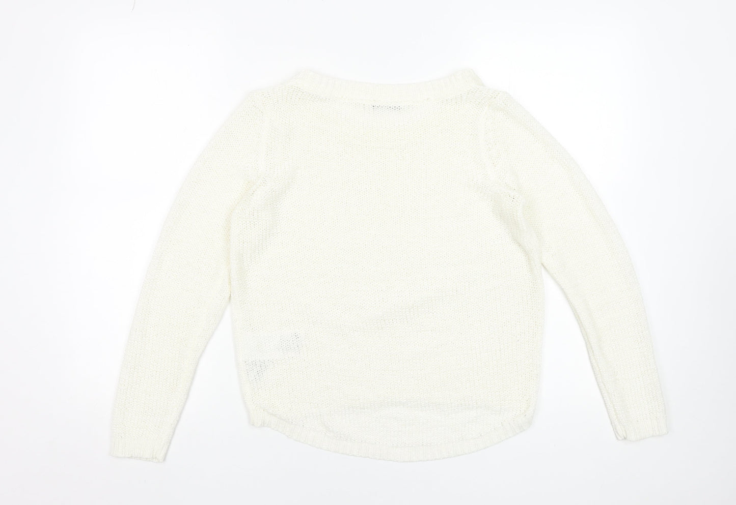 Womens UK Size S Only Ivory Pullover Jumper
