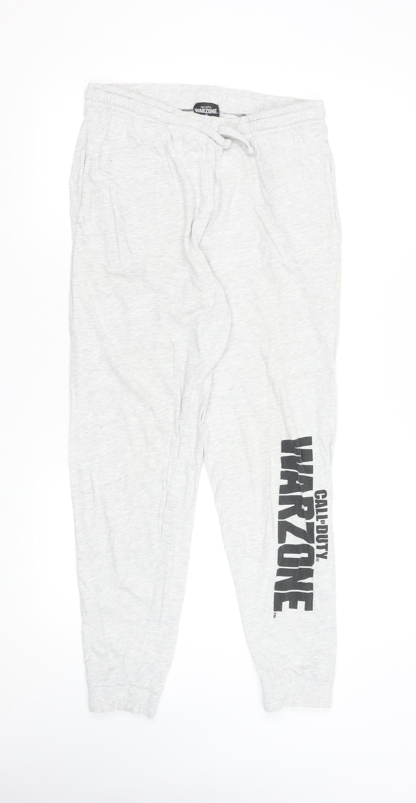 Call of Duty Warzone Grey Jogger Trousers Men's M Cotton Blend