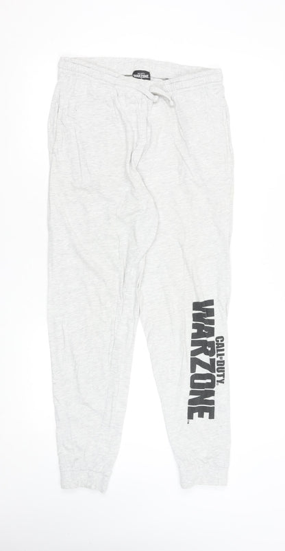 Call of Duty Warzone Grey Jogger Trousers Men's M Cotton Blend