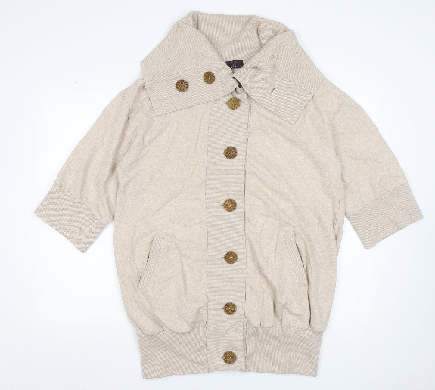 Womens UK Size 16 New Look Beige Cardigan Jumper