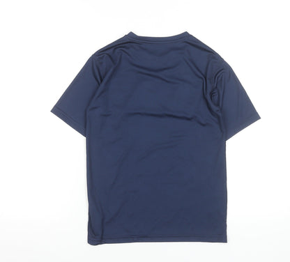 NFL Boys Navy Seattle Seahawks Short Sleeve T-Shirt Size 8 Polyester