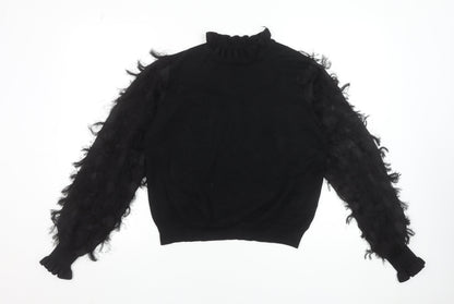 Womens UK Size L New Look Black Pullover Jumper