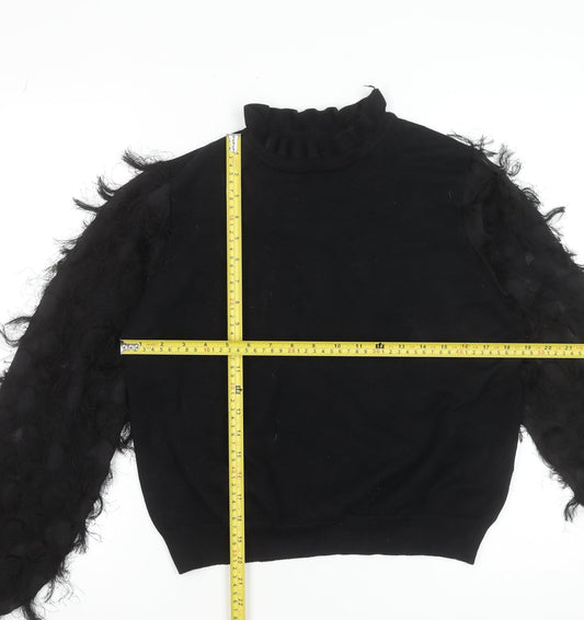Womens UK Size L New Look Black Pullover Jumper