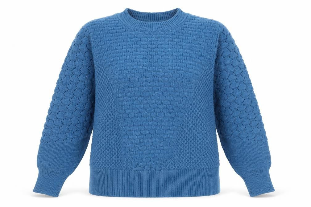 Womens UK Size L Gallery Blue Pullover Jumper