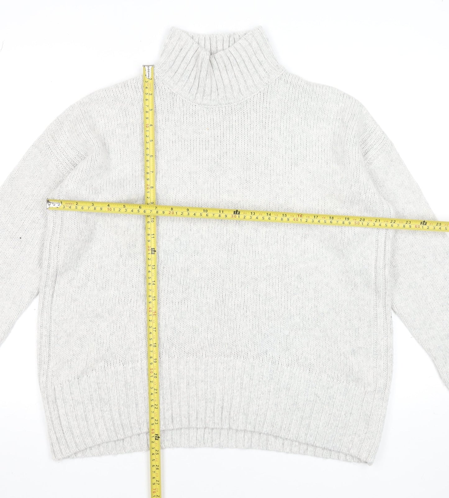 Womens UK Size 12 Dunnes Stores Grey Pullover Jumper
