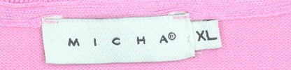 Womens UK Size XL Micha Pink Pullover Jumper