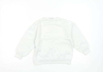 Lefties Boys White Spider-Man Crew Neck Sweatshirt 5-6 Years Marvel Graphic