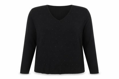 Womens UK Size S TOI DU MONDE Black Basic Blouse