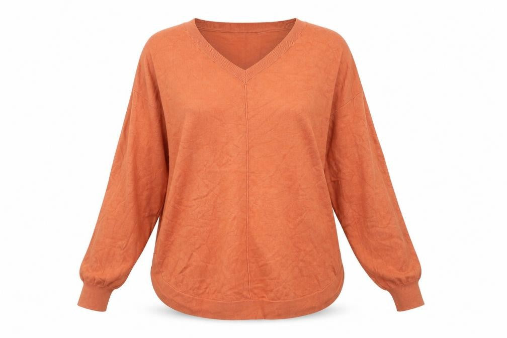 Womens UK Size L Gallery Orange Pullover Jumper