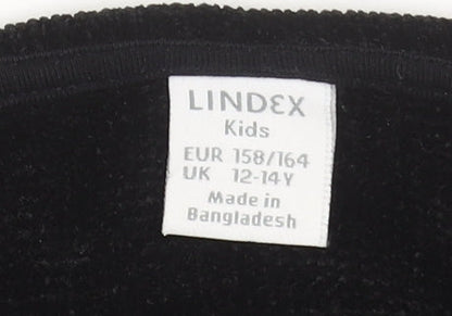 Teens UK Size L Lindex Black Basic Blouse