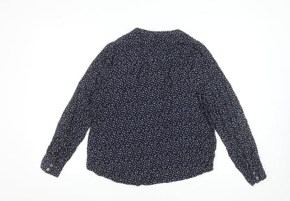 Womens UK Size 12 Marks and Spencer Blue Tunic Blouse