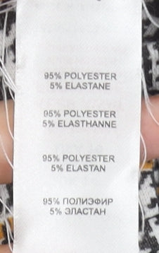 New Look Women’s Grey Check High Rise Pencil Skirt UK 14